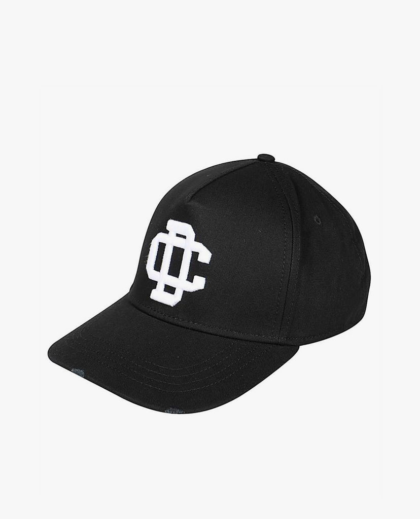 DSQUARED2 - Nón bóng chày thời trang Black Cotton