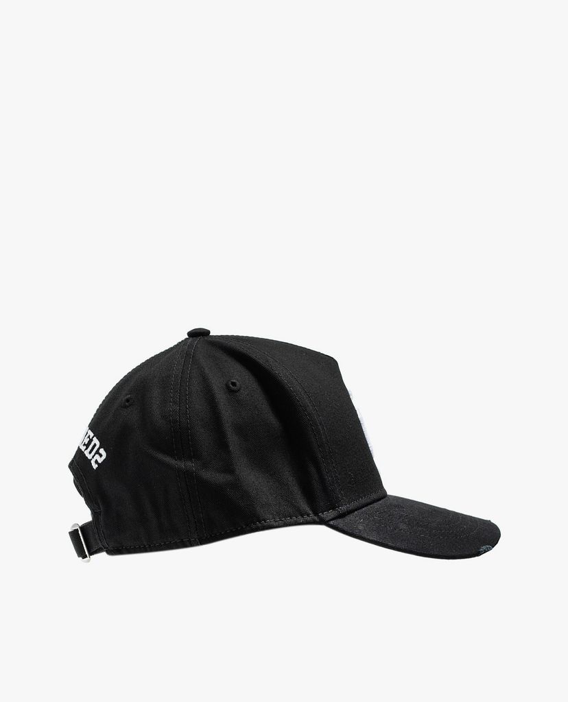 DSQUARED2 - Nón bóng chày thời trang Black Cotton