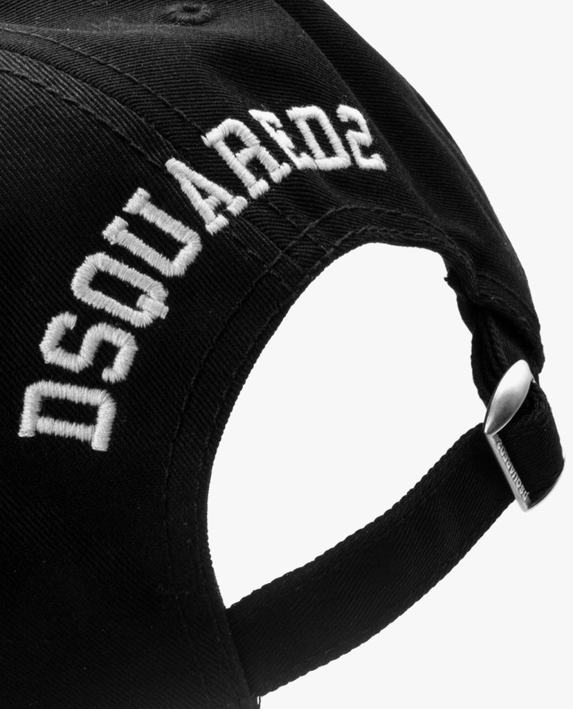DSQUARED2 - Nón bóng chày thời trang Black Cotton