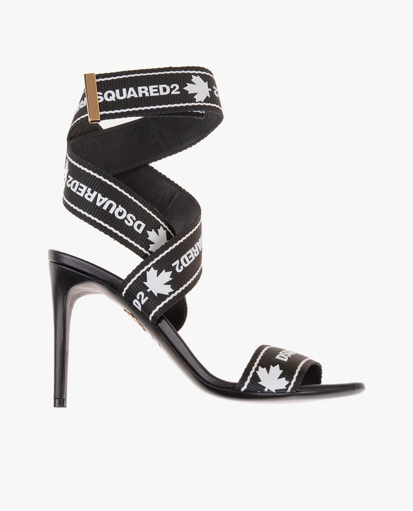 DSQUARED2 - Giày cao gót hở mũi đan dây độc đáo