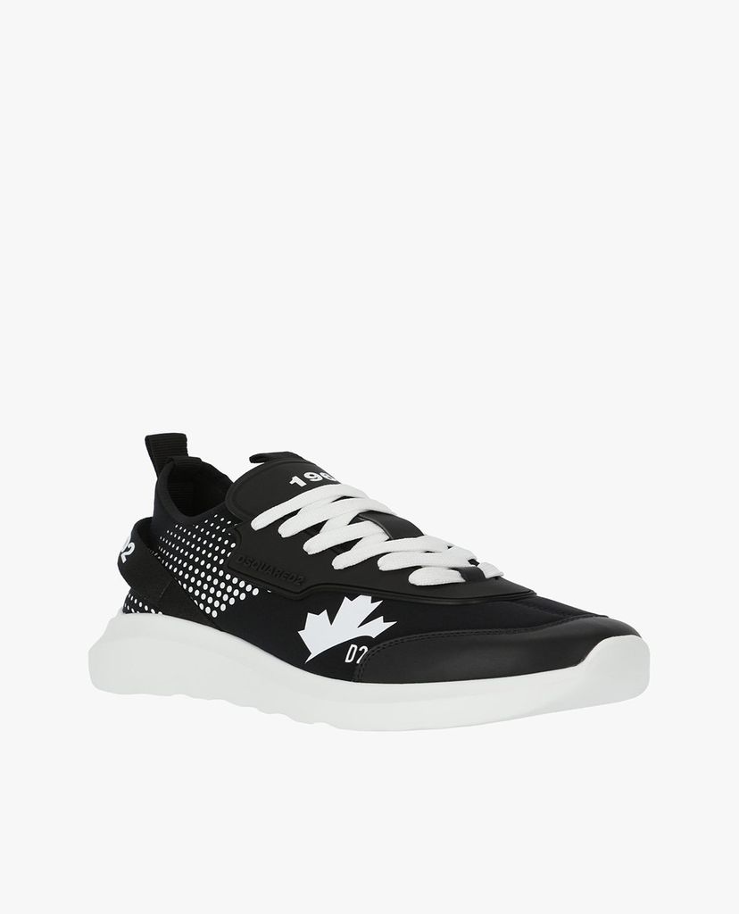 DSQUARED2 - Giày sneaker nam cổ thấp Leaf Speedster