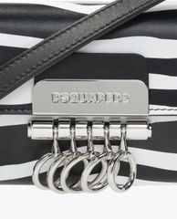 DSQUARED2 - Túi đeo chéo nữ chữ nhật nắp gập Animal Motif