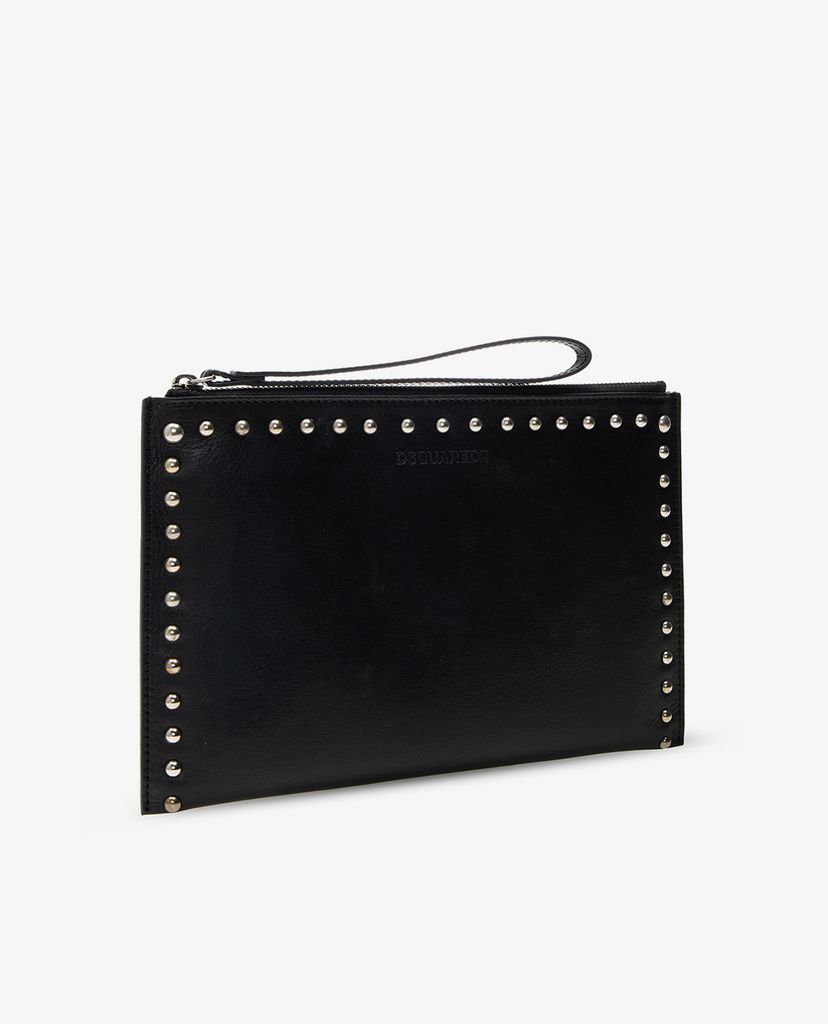 DSQUARED2 - Ví cầm tay chữ nhật Logo Print