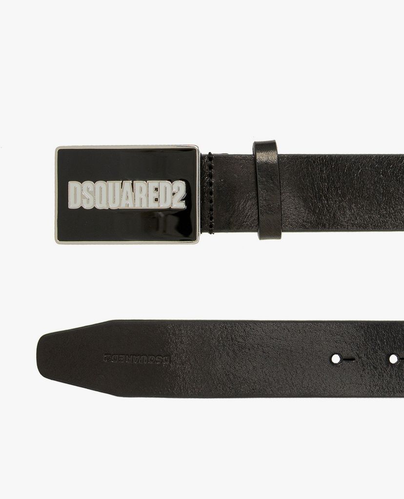 DSQUARED2 - Thắt lưng nam bản vừa Logo Buckle