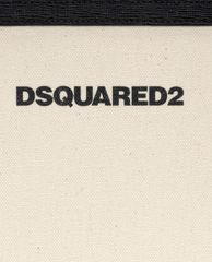 DSQUARED2 - Ví cầm tay nữ chữ nhật khóa zip phối logo