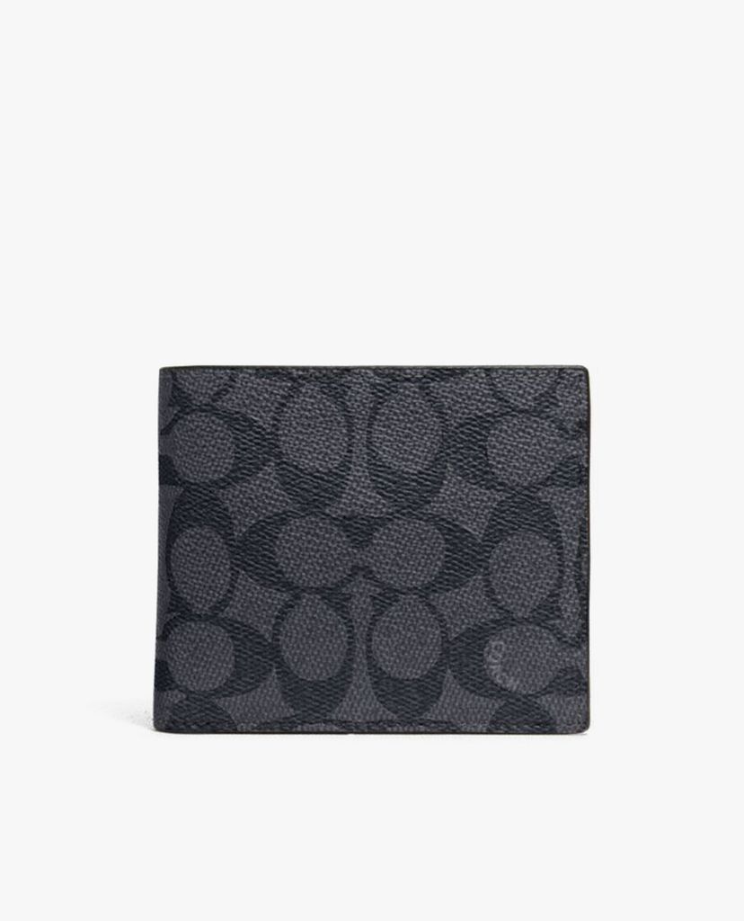 COACH - Ví nam gập chữ nhật 3 In 1 Signature Canvas