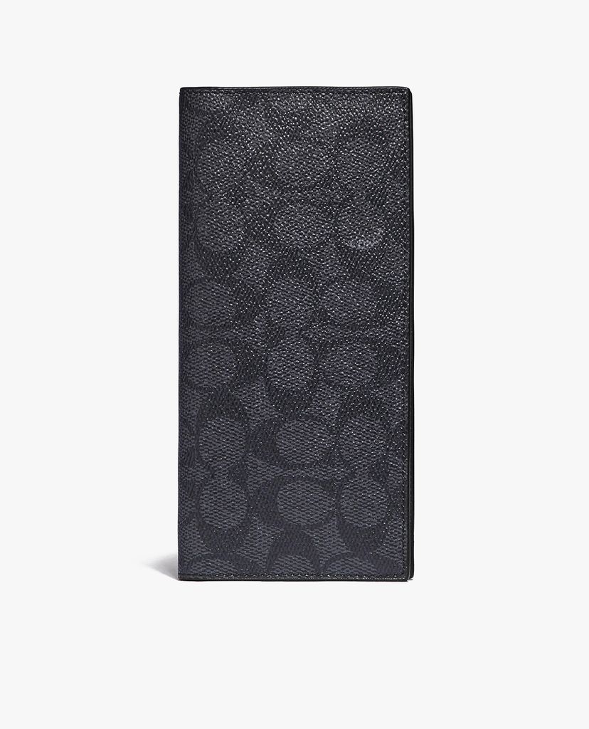 COACH - Ví nam gập chữ nhật Signature Canvas