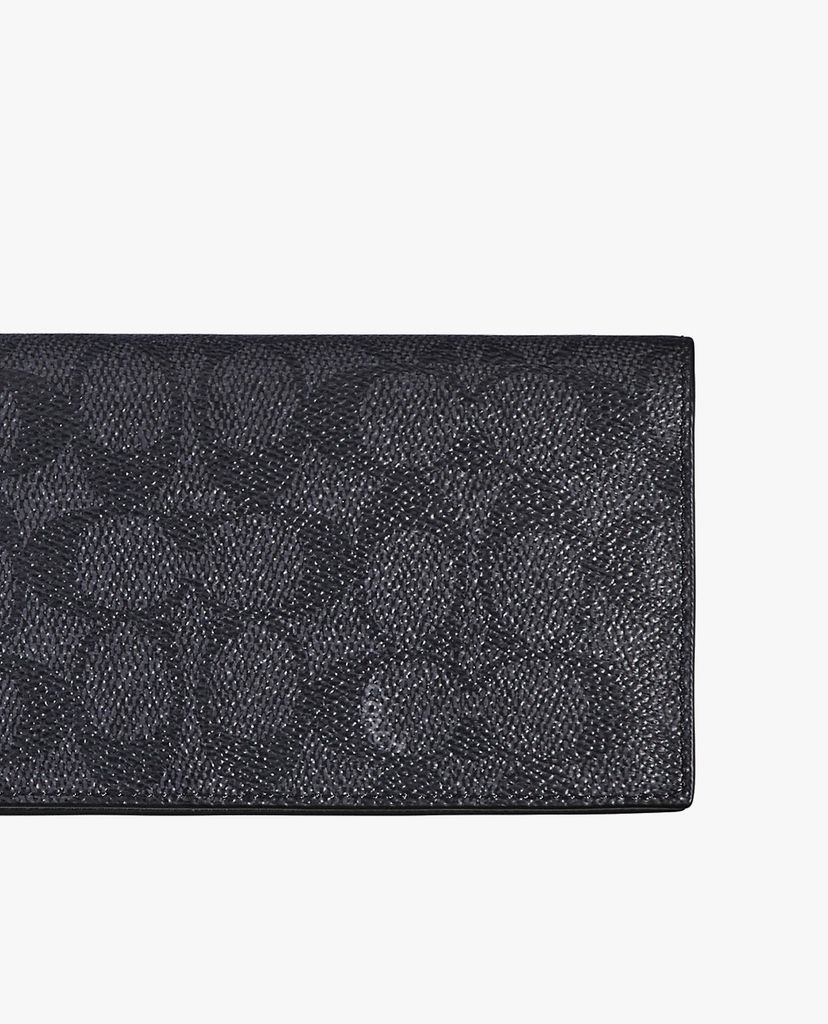 COACH - Ví nam gập chữ nhật Signature Canvas