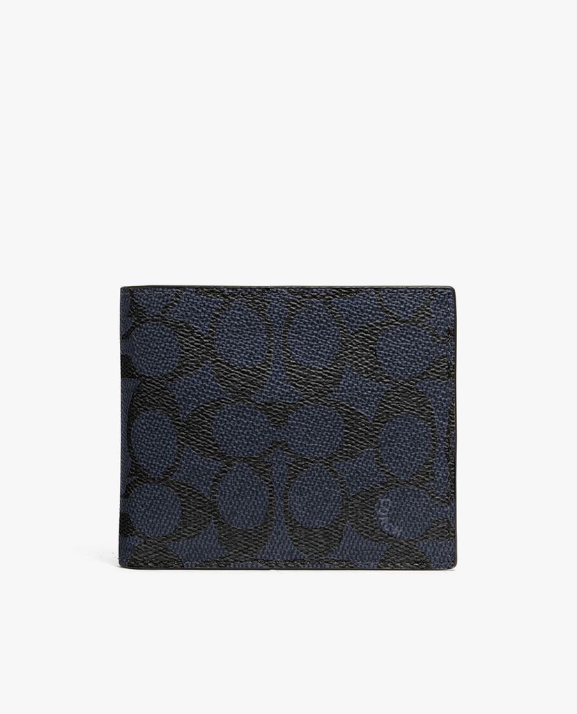 COACH - Ví nam gập chữ nhật 3 In 1 Signature Canvas
