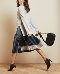 TED BAKER - Chân váy midi xếp li Glaycie