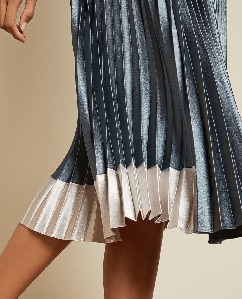 TED BAKER - Chân váy midi xếp li Glaycie