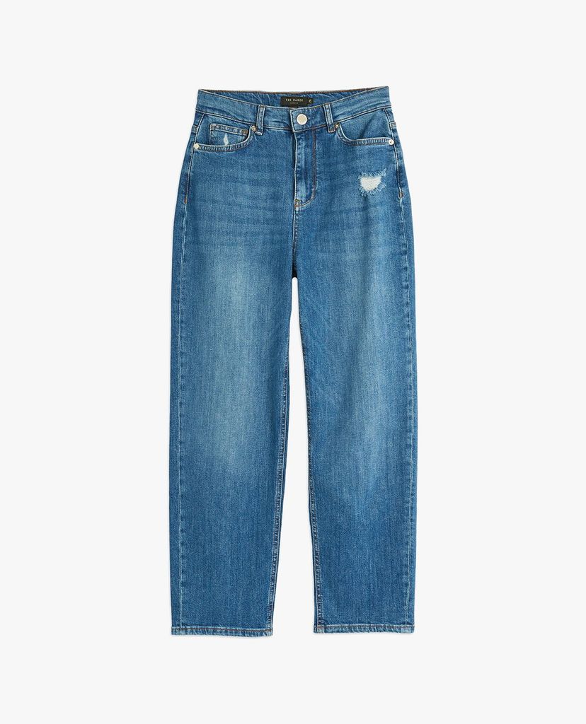 TED BAKER - Quần jeans nữ phom suông Emmba Straight Leg