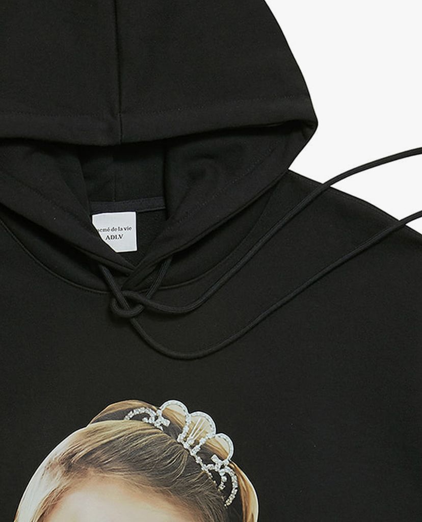 ADLV - Áo hoodie tay dài mũ trùm Baby Face