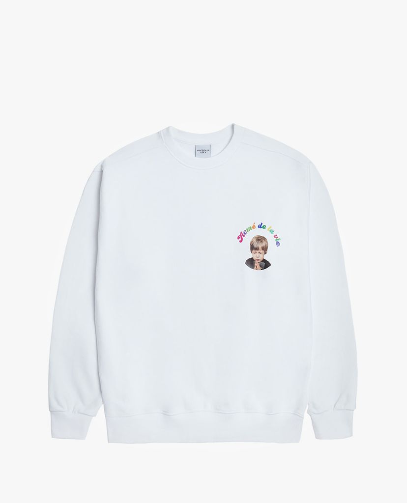 ADLV - Áo sweatshirt tay dài cổ tròn Baby Face