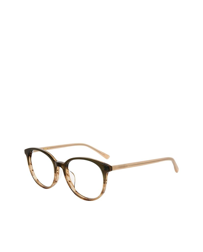 aojo - Gọng kính bo tròn cao cấp Black Glasses