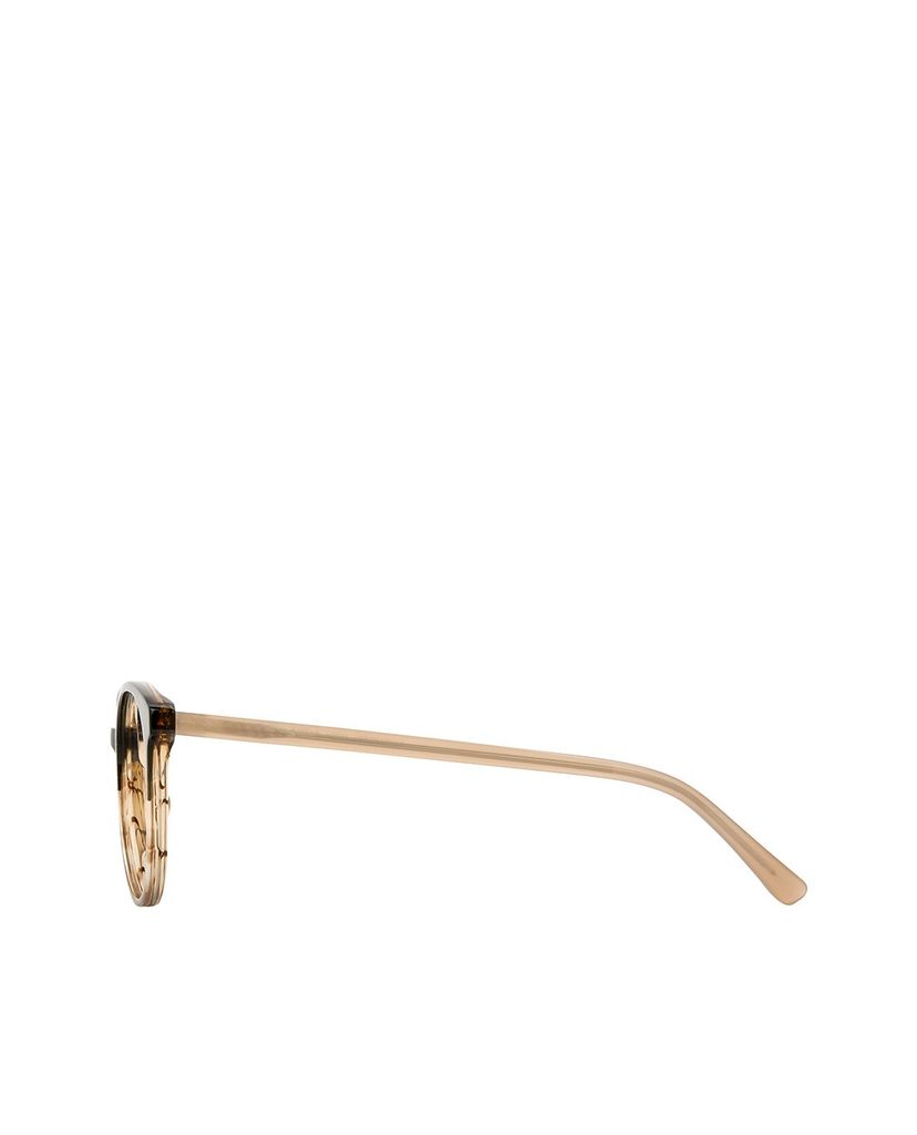 aojo - Gọng kính bo tròn cao cấp Black Glasses