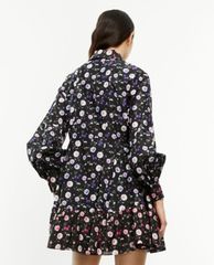 THE KOOPLES - Đầm mini sơ mi cổ bẻ tay dài phối họa tiết hoa nữ tính