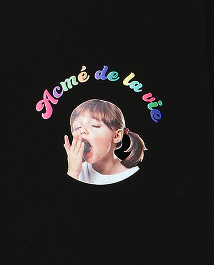 ADLV - Áo thun ngắn tay cổ tròn Baby Face Mini Yawn