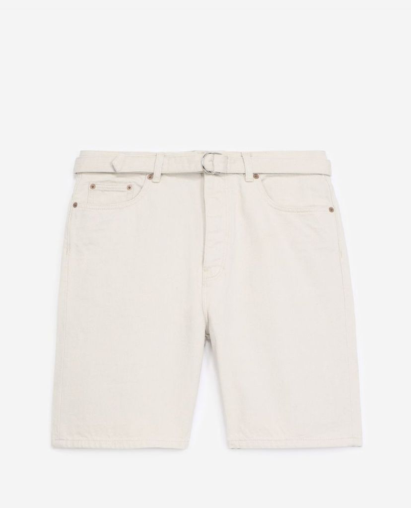 THE KOOPLES - Quần shorts nam Off White Denim