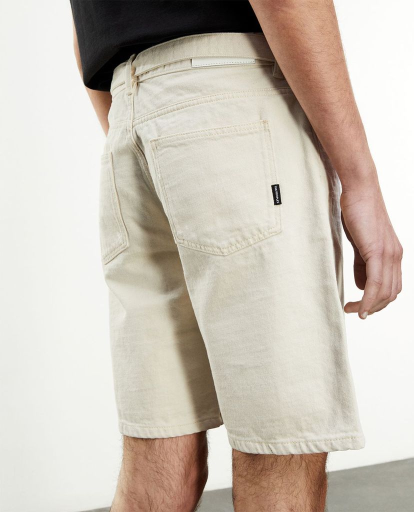 THE KOOPLES - Quần shorts nam Off White Denim