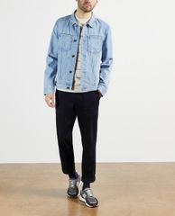 TED BAKER - Áo len nam tay dài cổ tròn Stripe Mock Neck