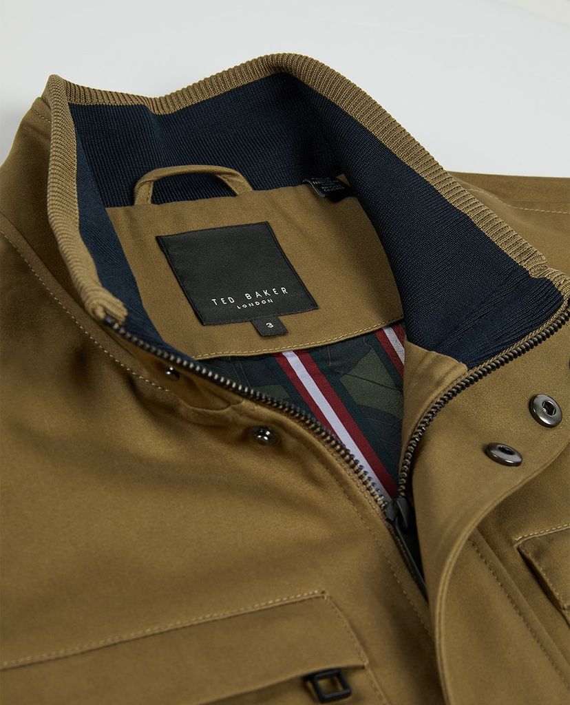 TED BAKER - Áo khoác nam cổ trụ tay dài Swale