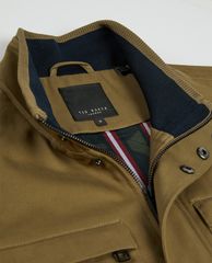 TED BAKER - Áo khoác nam cổ trụ tay dài Swale