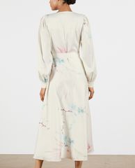 TED BAKER - Đầm midi cổ V tay dài Flosssi