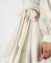 TED BAKER - Đầm midi cổ V tay dài Flosssi