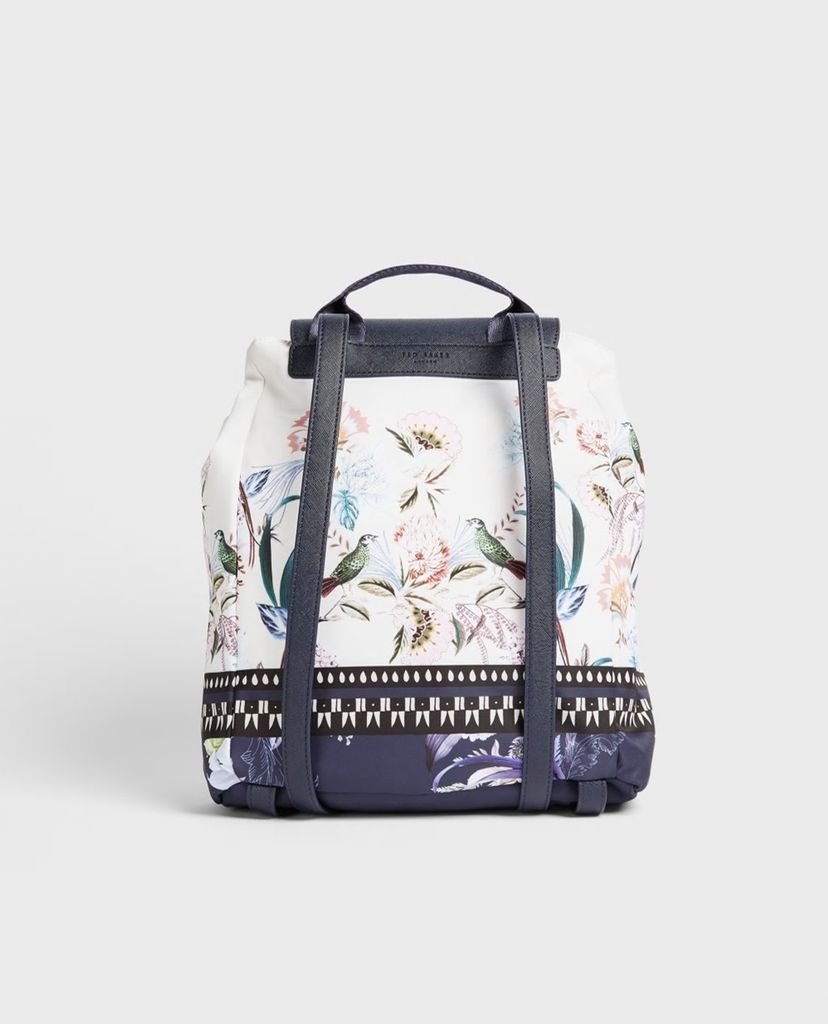 TED BAKER - Balo nữ nắp gập phối dây rút Diba Decadence Drawstring