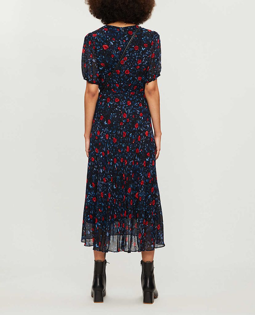 THE KOOPLES - Đầm midi họa tiết hoa