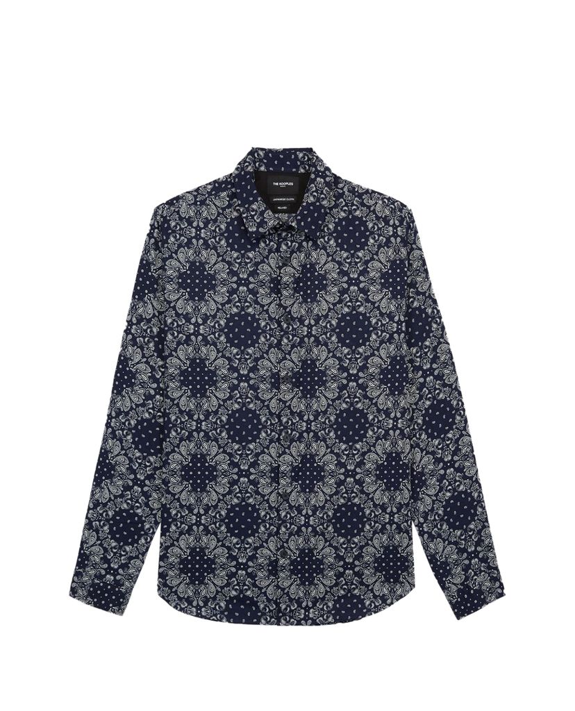 THE KOOPLES - Áo sơ mi nam tay dài Bandanna Print