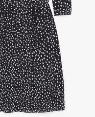 THE KOOPLES - Đầm mini cổ V tay ngắn chấm bi thời trang