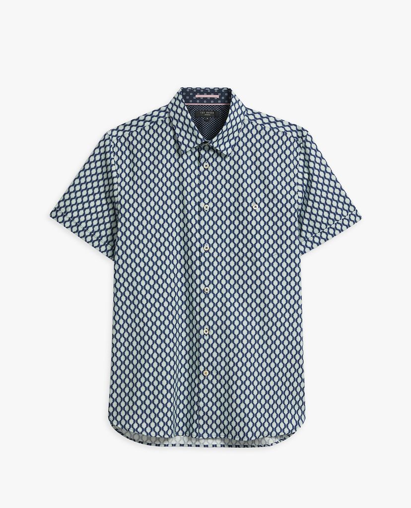 TED BAKER - Áo sơ mi nam tay ngắn Huncomb