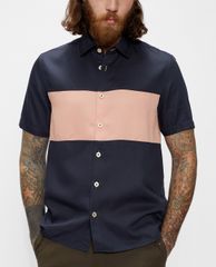 TED BAKER - Áo sơ mi nam tay ngắn Sinima