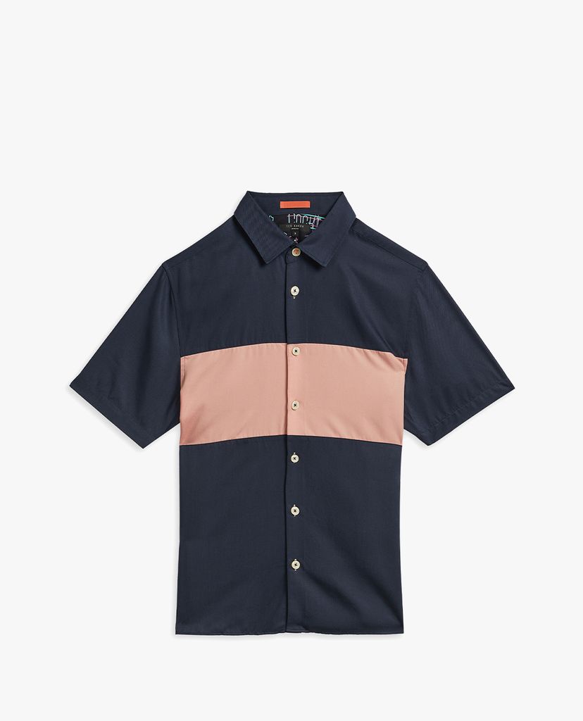 TED BAKER - Áo sơ mi nam tay ngắn Sinima