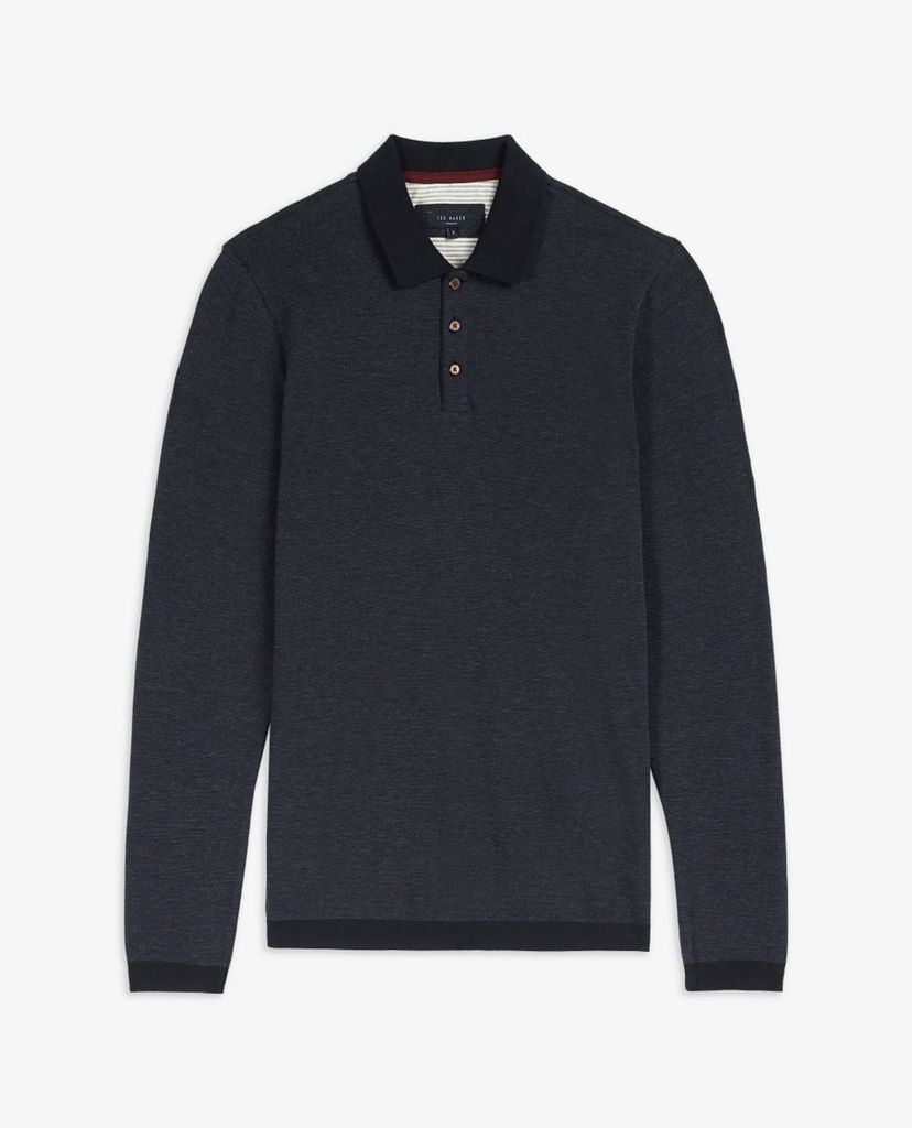 TED BAKER - Áo polo nam tay dài Nosnor