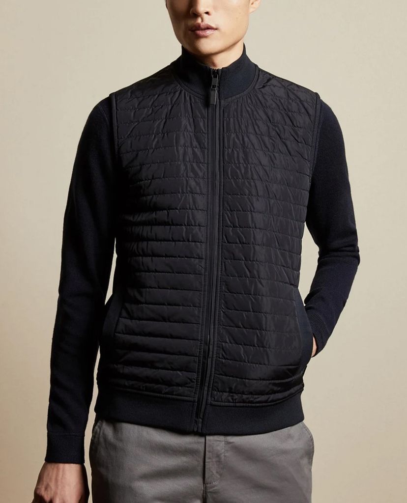 TED BAKER - Áo khoác ghi lê nam cổ cao Rapids