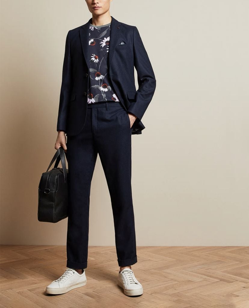 TED BAKER - Áo thun nam cổ tròn ngắn tay TDrive