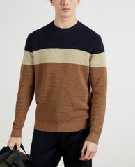 TED BAKER - Áo sweatshirt nam tay dài cổ tròn Lastmi