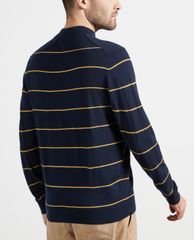 TED BAKER - Áo len nam tay dài cổ tròn Stripe Mock Neck