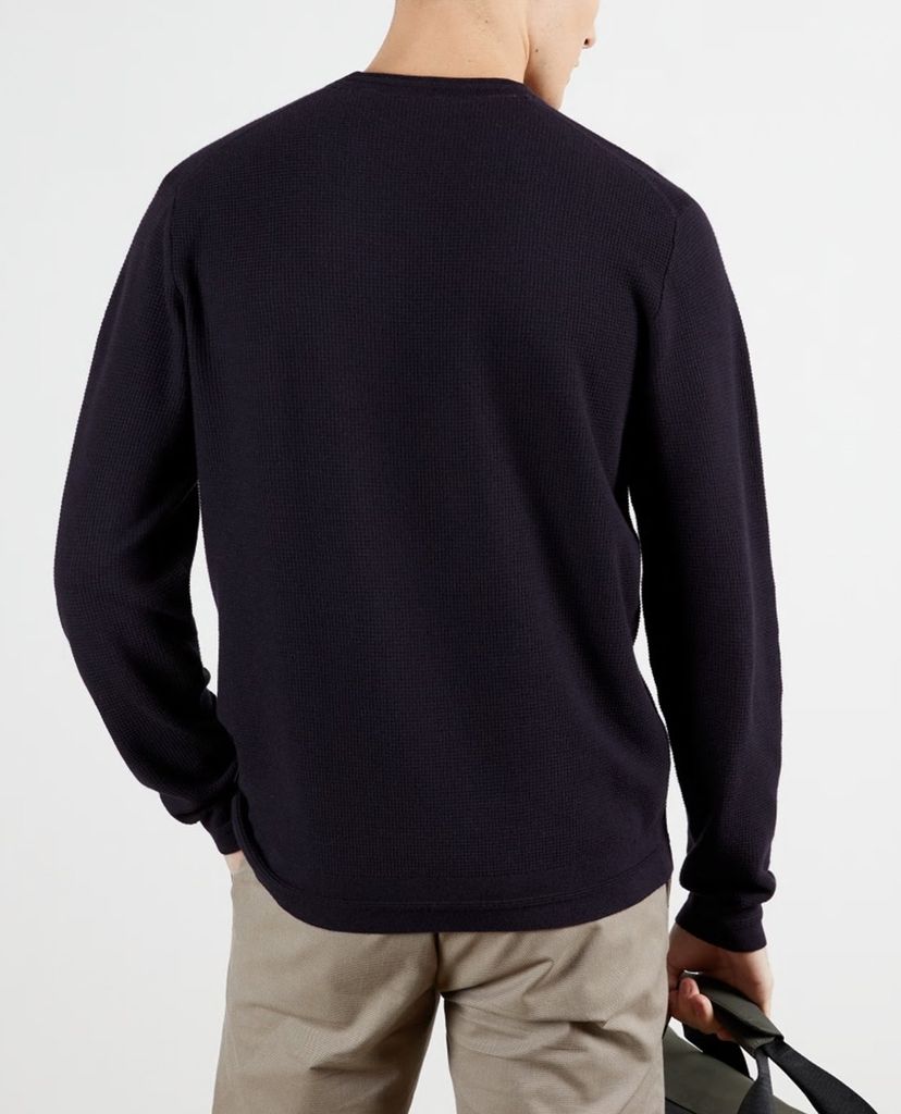 TED BAKER - Áo sweatshirt nam tay dài cổ tròn Staylay