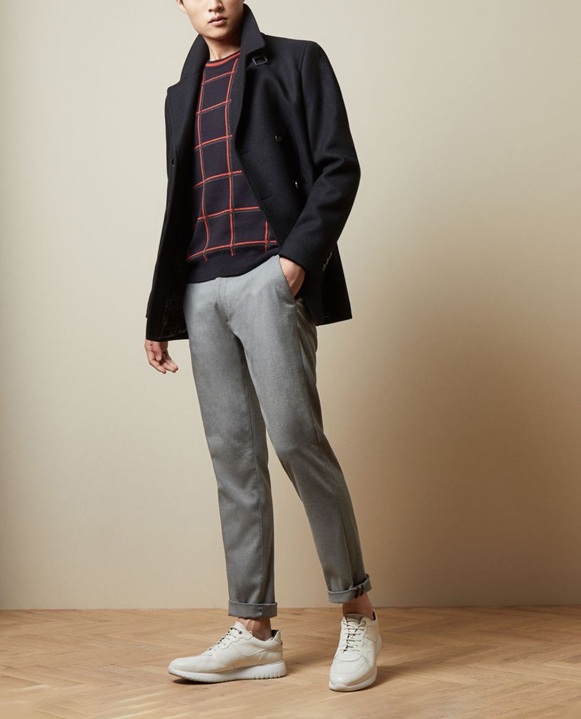TED BAKER - Áo len nam tay dài cổ tròn Triton