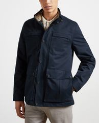 TED BAKER - Áo khoác nam cổ trụ tay dài Swale