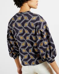 TED BAKER - Áo kiểu nữ cổ tròn tay phồng Lipsah