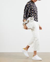 TED BAKER - Áo kiểu nữ cổ tròn tay phồng Lipsah