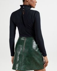 TED BAKER - Áo kiểu nữ tay dài cổ cao Wilaart