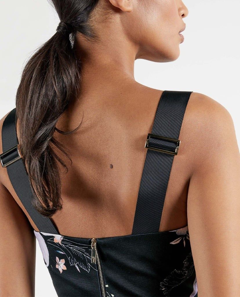 TED BAKER - Đầm midi phom ôm hai dây Camarie Decadence