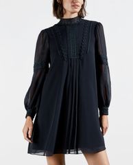 TED BAKER - Đầm mini cổ tròn tay dài Georrgi