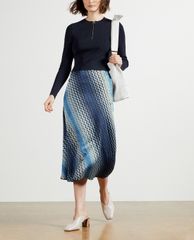 TED BAKER - Đầm midi cổ tròn tay dài phom ôm Ion Aaa